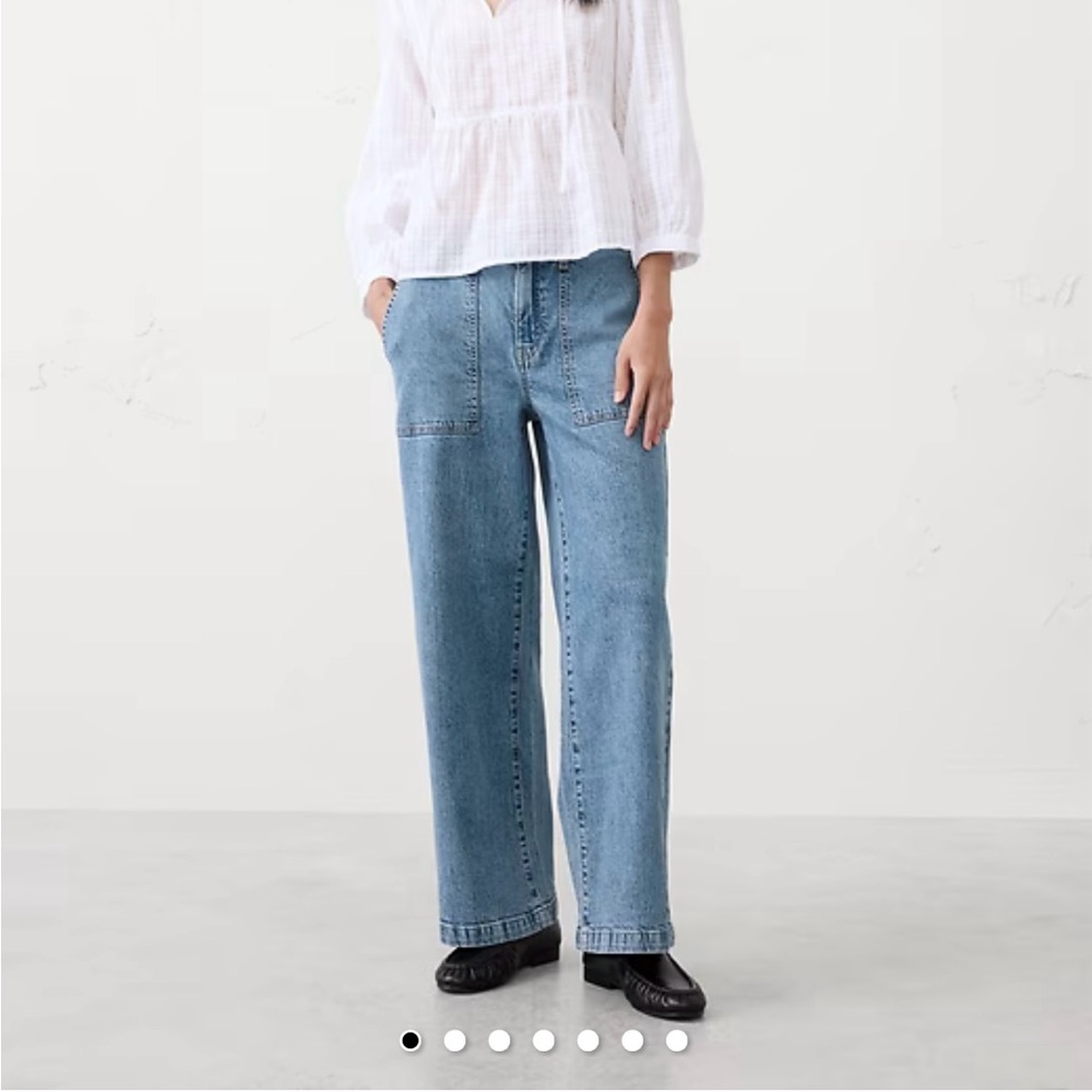 NWT Banana Republic Wide-Leg High-Rise Utility Jean